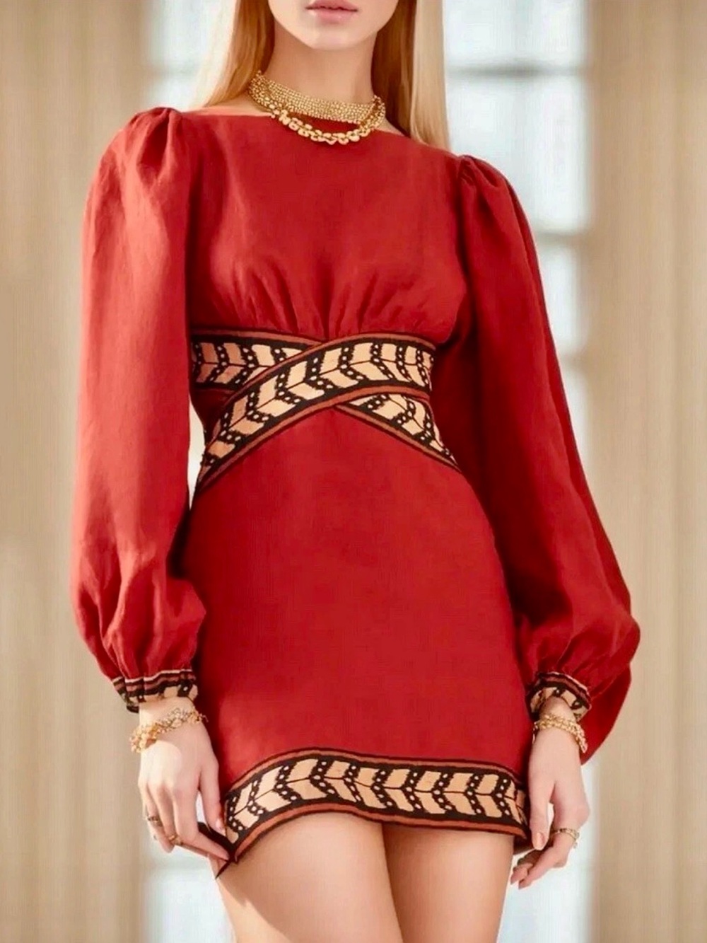 ๐บ๐HP๐๐บ NWOT Johanna Ortiz Time Gone By Mini Dress - Picture 7 of 16